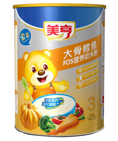 美亨紙聽裝大骨鱈魚FOS營養奶米粉3段