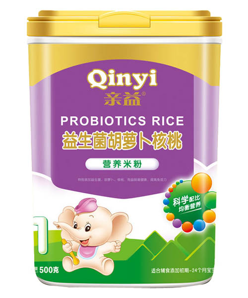 美親益生菌胡蘿卜核桃營養米粉1段