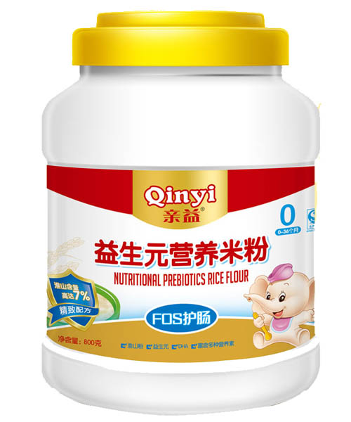 親益桶裝益生元FOS護腸營養米粉0段