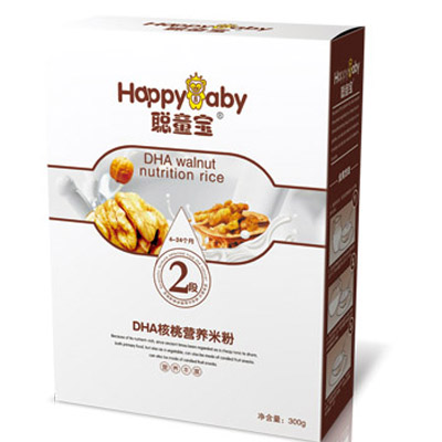 聰童寶盒裝DHA核桃營養米粉2段