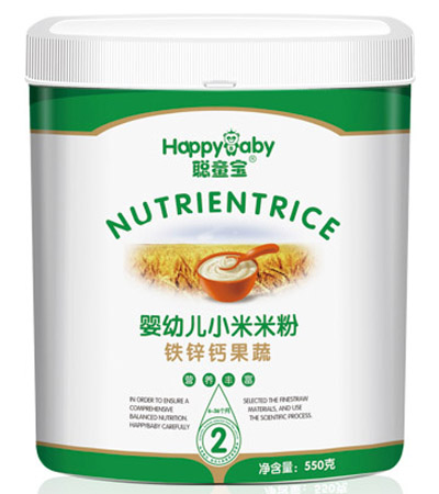 聰童寶鐵鋅鈣果蔬小米米粉2段