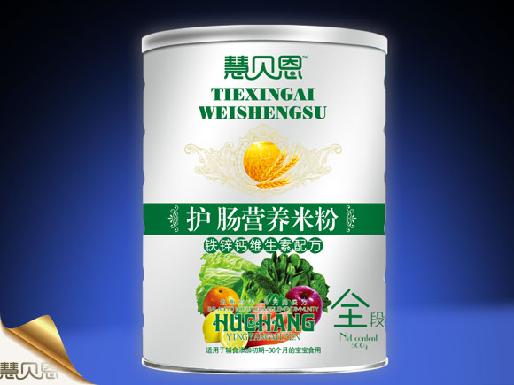 慧貝恩鐵鋅鈣維生素配方護腸營養米粉