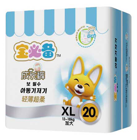 寶必備輕薄超柔成長褲XL20片