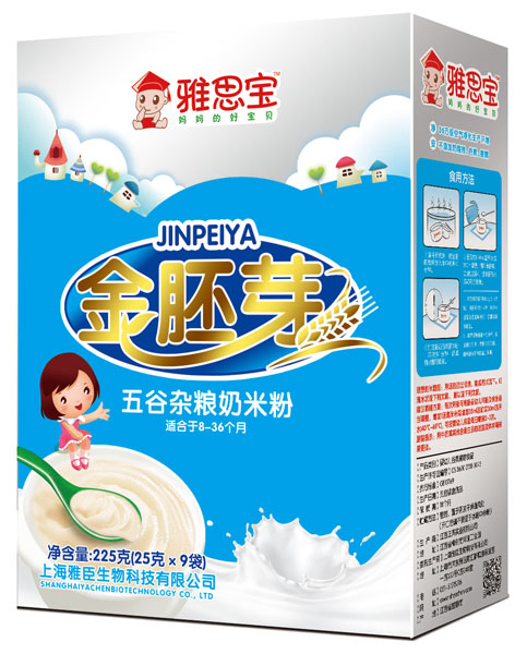 雅思寶五谷雜糧金胚芽奶米粉