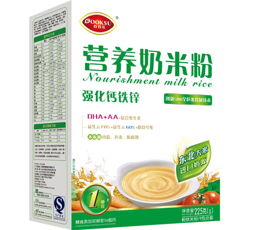 谷谷蘇強化鈣鐵鋅營養奶米粉1段