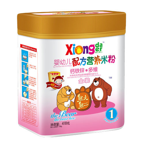 熊大熊二鈣鐵鋅多維嬰幼兒營養米粉