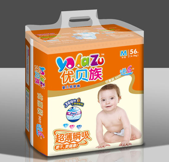 優貝族超薄紙尿褲M碼