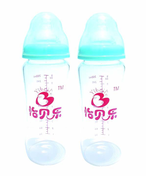 怡貝樂寬口晶鉆玻璃奶瓶