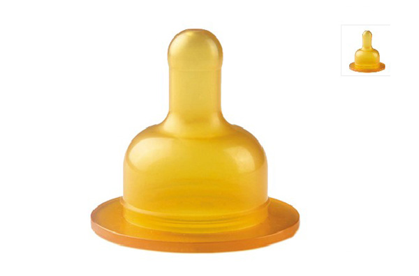 貝麗寬口天然乳膠奶嘴-Y型口,6個月以上快速流量(雙個裝)