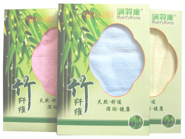 潤羽康竹纖維緞檔長浴巾