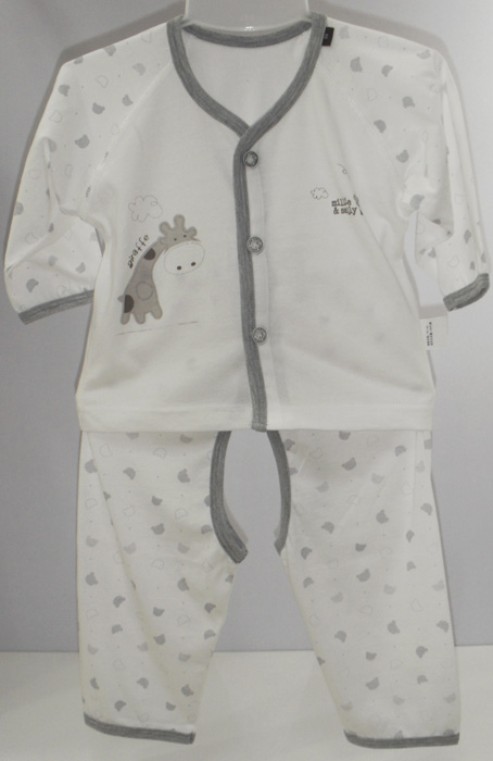 娃愛的蓓蓓灰色花紋開檔內衣套裝