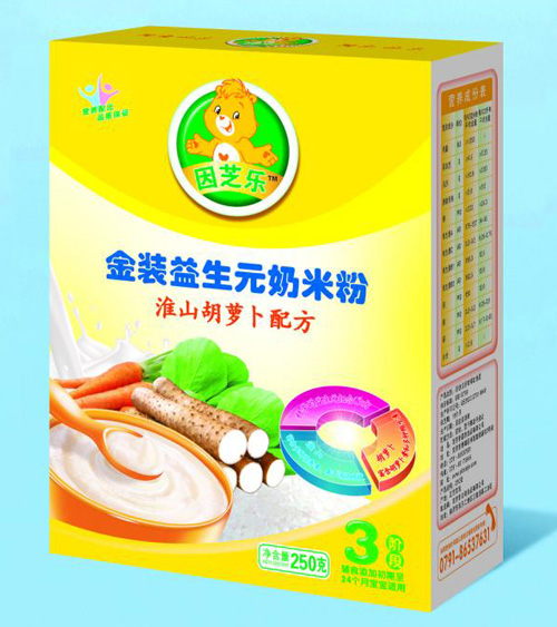 因芝樂金裝益生元淮山胡蘿卜奶米粉