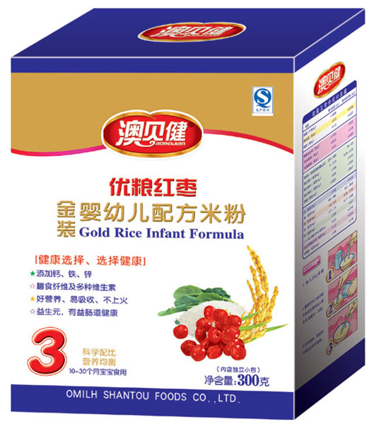 澳貝健優糧紅棗配方米粉