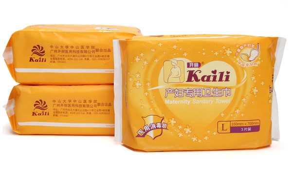 開麗產婦專用衛生巾L號3片裝