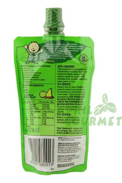 葉子嬰兒果泥(蘋果、梨和肉桂)