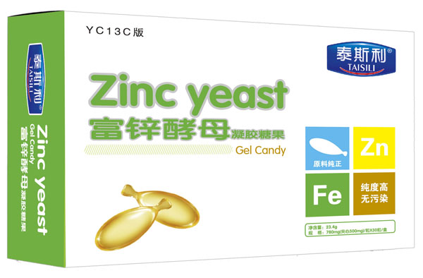 泰斯利富鋅酵母凝膠糖果