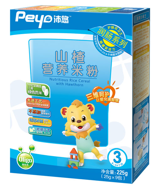 沛悠山楂潤腸營養米粉