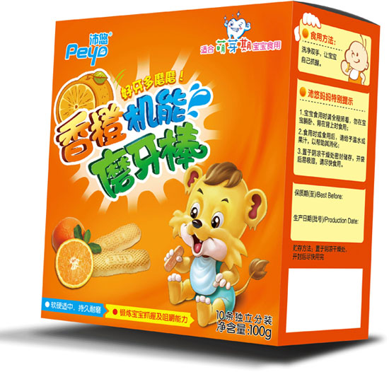 沛悠香橙機(jī)能磨牙棒