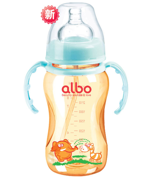 愛樂寶PPSU寬口自動奶瓶藍色300ml