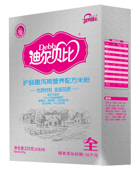 迪爾貝比護腸腹瀉營養配方米粉期盒裝