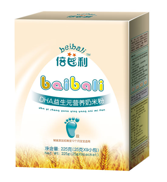 倍芭利DHA益生元營養奶米粉盒裝