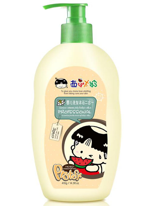 西瓜太郎嬰兒洗發沐浴露二合一410g