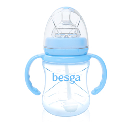 貝仕嘉花形寬口PP奶瓶160ml