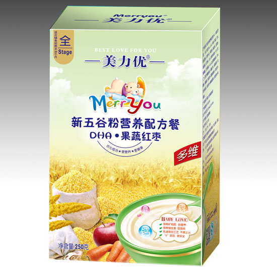 美力優DHA果蔬紅棗新五谷營養配方餐