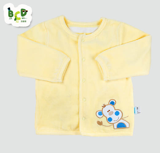 貝茜蒂黃色珊瑚絨寶寶外套