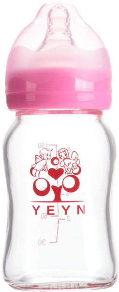 優兒優女150ml鈦金玻璃奶瓶