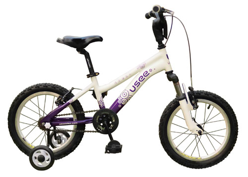 USEE優適天使高碳鋼16寸兒童自行車兩色可選