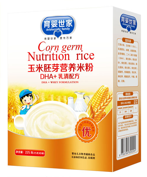育嬰世家DHA+乳清配方玉米胚芽營養米粉盒裝