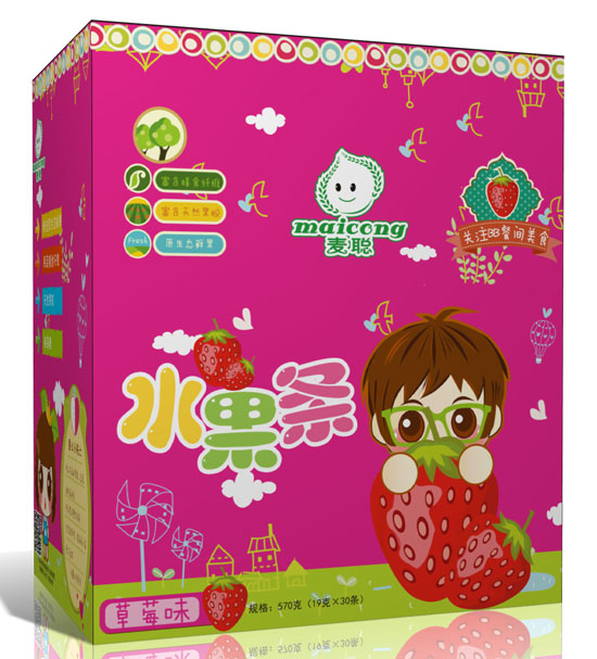 麥聰水果條草莓味盒裝