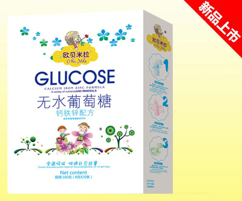 歐貝米拉鈣鐵鋅配方無水葡萄糖盒裝