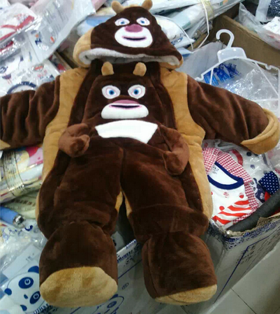 圣嬰島嬰兒爬服熊大