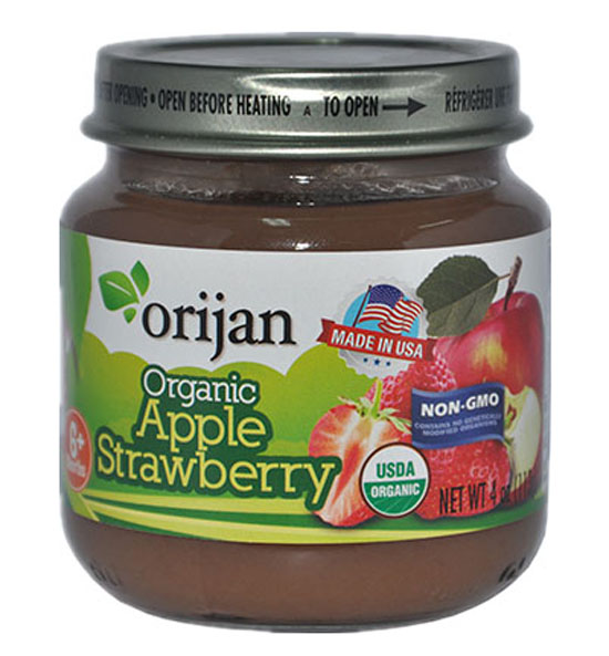 澳美森有機蘋果草莓泥