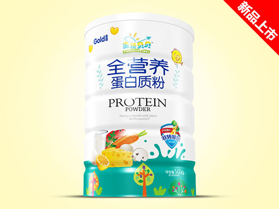 金頂貝貝蛋白質粉500g鐵聽-全營養