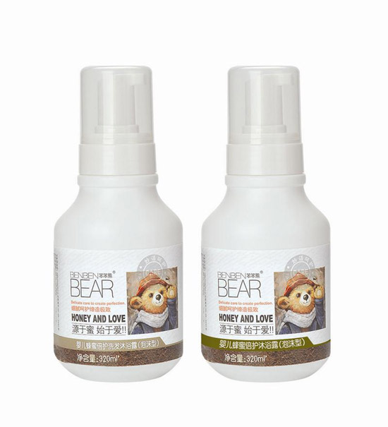 笨笨熊嬰兒蜂蜜倍護(hù)洗發(fā)沐浴露