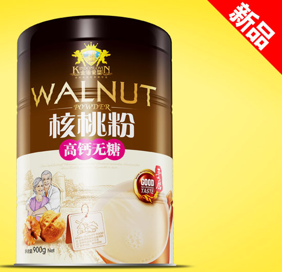 金盾愛嬰高鈣無糖核桃粉鐵聽