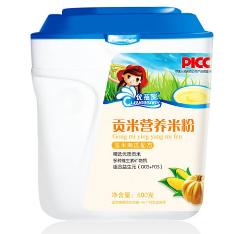 優蓓聰玉米南瓜配方貢米營養米粉