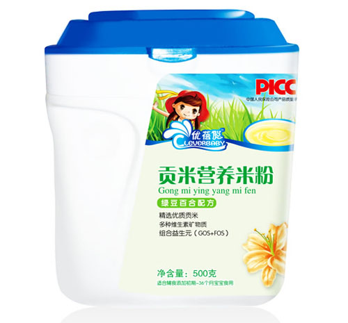 優蓓聰綠豆百合配方貢米營養米粉