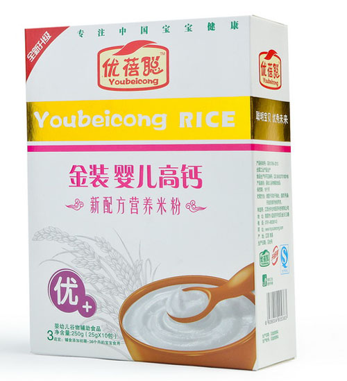 優蓓聰金裝嬰兒高鈣營養米粉(優+)
