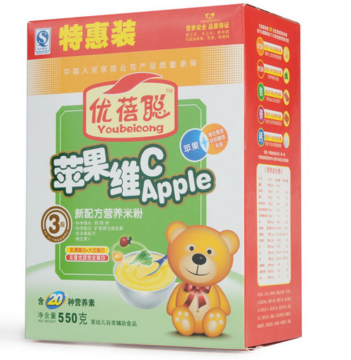 優蓓聰蘋果維C營養米粉3段