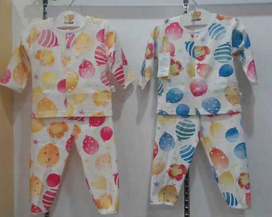 圣嬰島多彩水果兒童內衣套裝帶扣