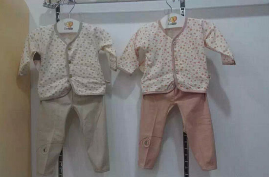 圣嬰島開檔兒童內衣套裝春