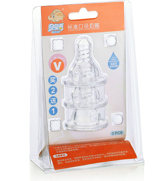 貝嬰奇標(biāo)口三個(gè)裝奶嘴