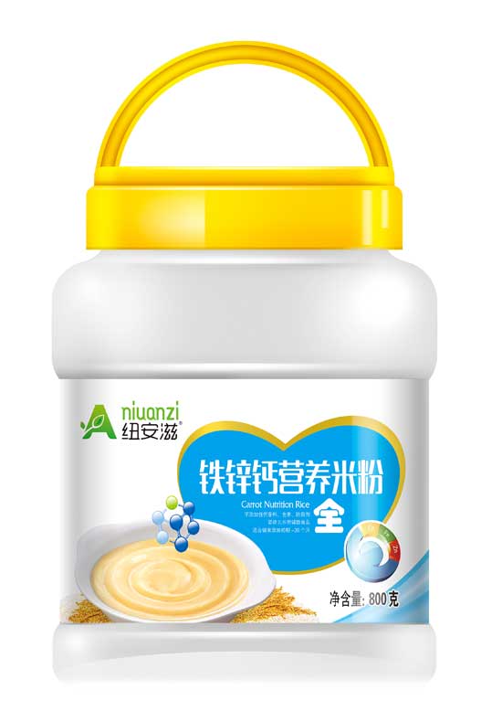 紐安滋鐵鋅鈣營養米粉全段桶裝