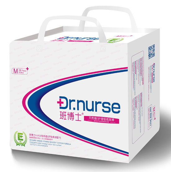 班博士天然維E護理級紙尿褲M碼26片中包