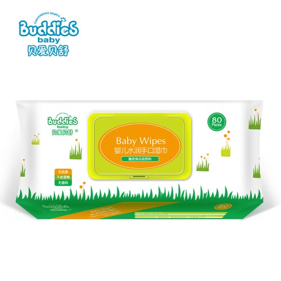 貝愛(ài)貝舒嬰兒水潤(rùn)手口濕巾