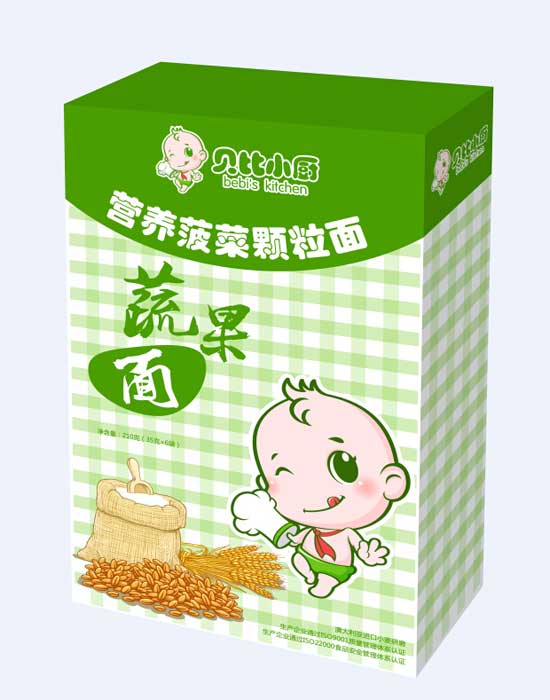 貝比小廚營養(yǎng)菠菜蔬果面